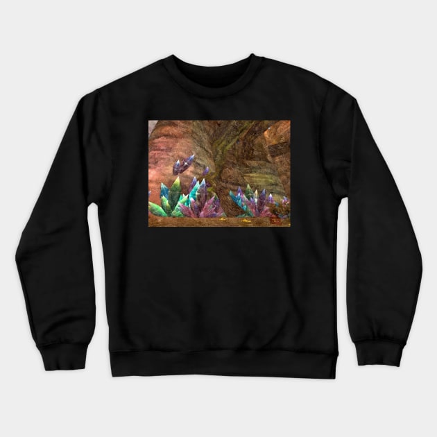 Gem in a cave Crewneck Sweatshirt by foxxya